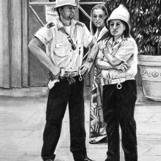 Oeuvre "Bonjour la Polizia"