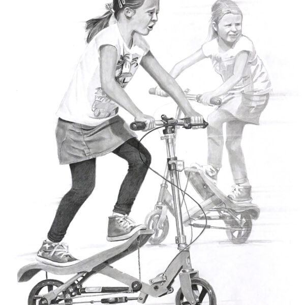 SI - 0235 "Violette à trottinette"