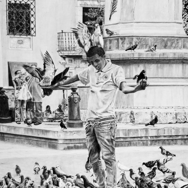 SI - 0082 "Garçon aux pigeons"