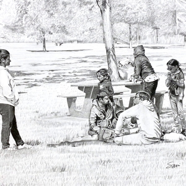 SI - 0240 "Sur l'herbe au parc"